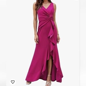 Amazon Women's Magenta Maxi Dress